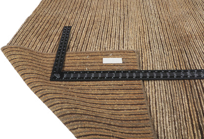 7 x 10 Vintage Indian Striped Area Rug 78204