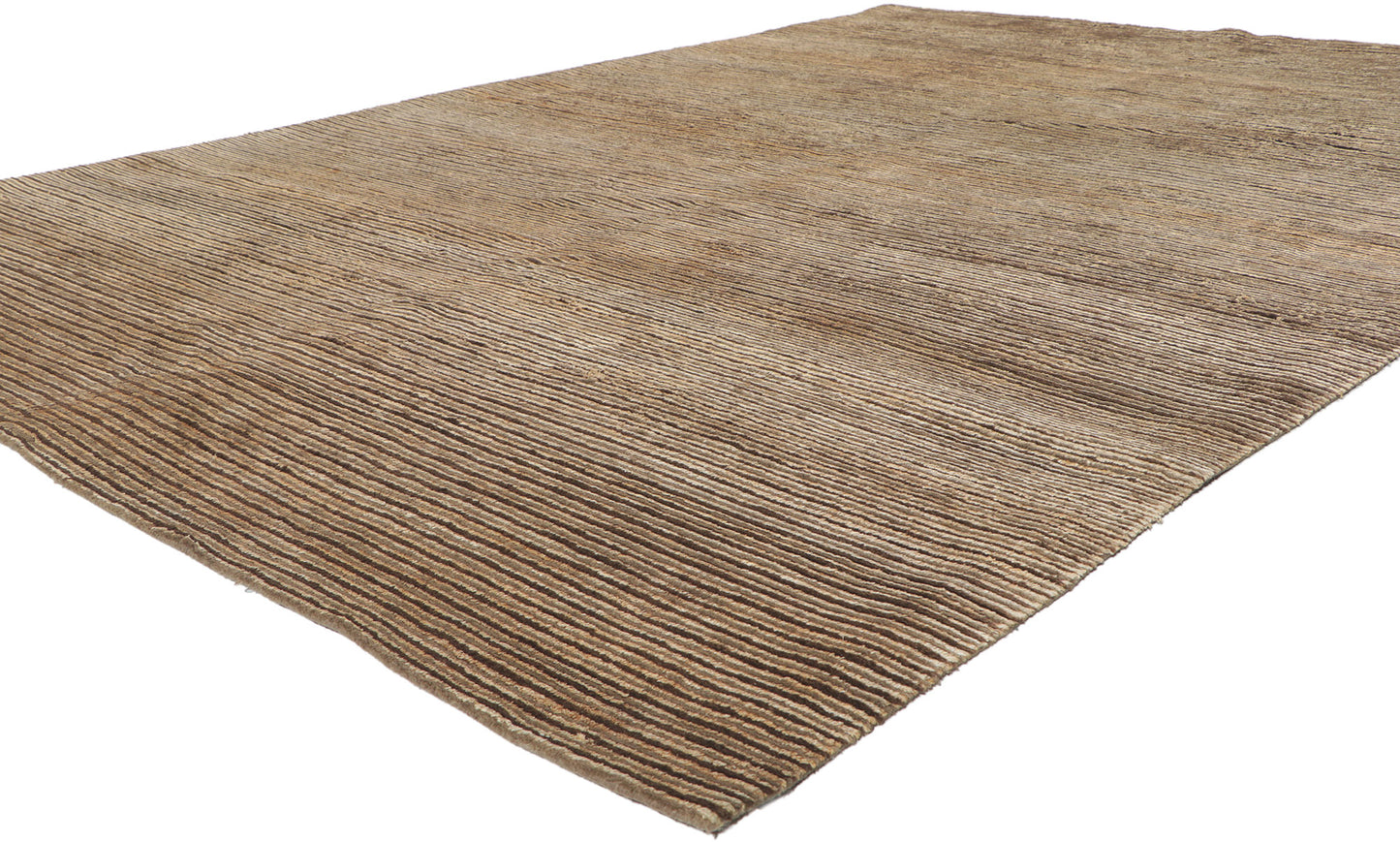 7 x 10 Vintage Indian Striped Area Rug 78204