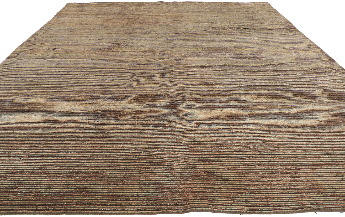 7 x 10 Vintage Indian Striped Area Rug 78204
