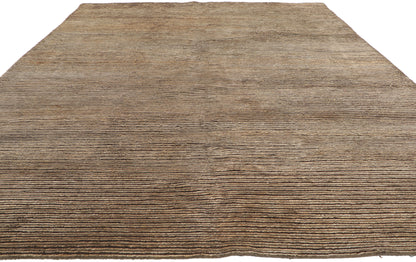 7 x 10 Vintage Indian Striped Area Rug 78204