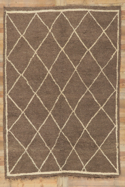7 x 10 Vintage Moroccan Beni Ourain Rug 78368