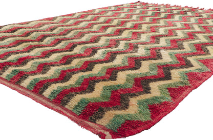 7 x 10 Vintage Moroccan Beni Ourain Rug 78375