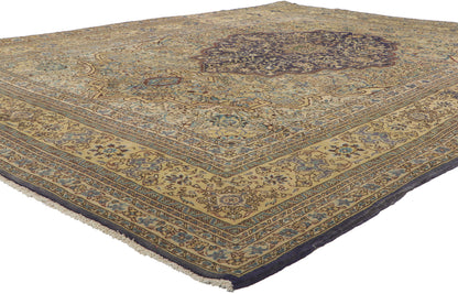 7 x 10 Vintage Persian Qum Rug 61164