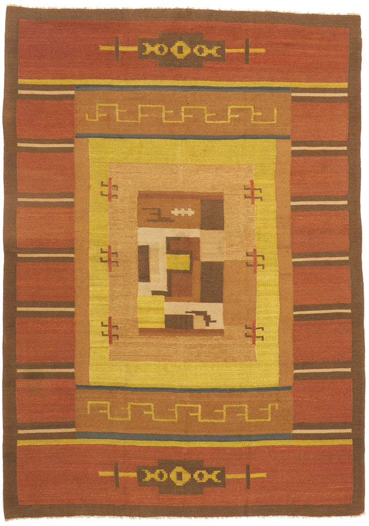 7 x 10 Impi Sotavalta Finnish Flatweave Rug 78467