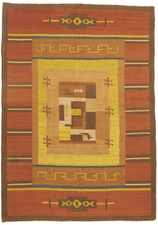 7 x 10 Impi Sotavalta Finnish Flatweave Rug 78467