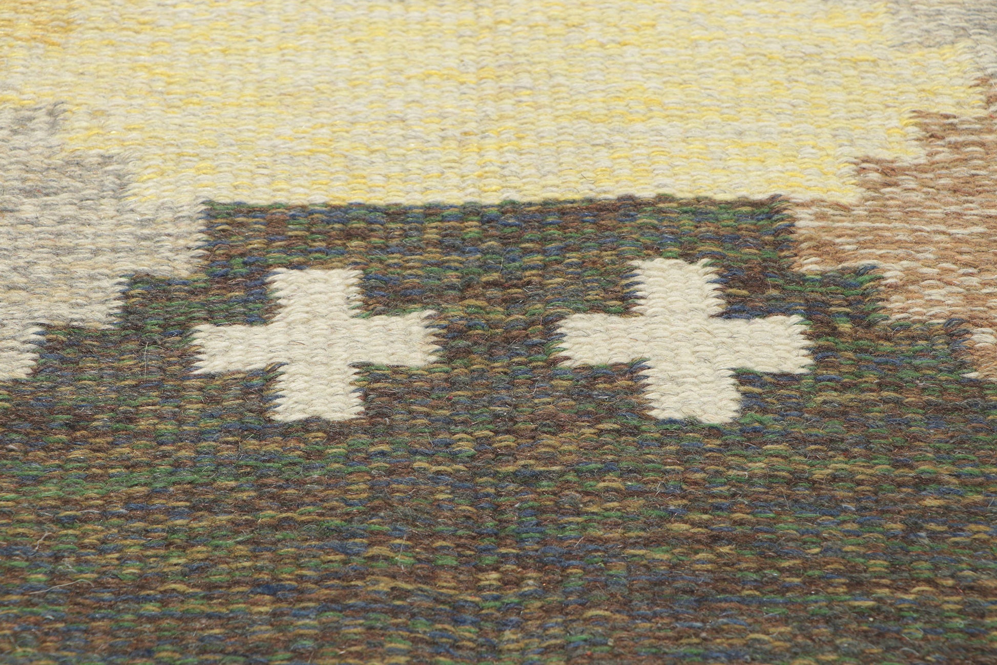 ​7 x 10 Ulla Parkdal Vintage Swedish Rollakan Rug 78475