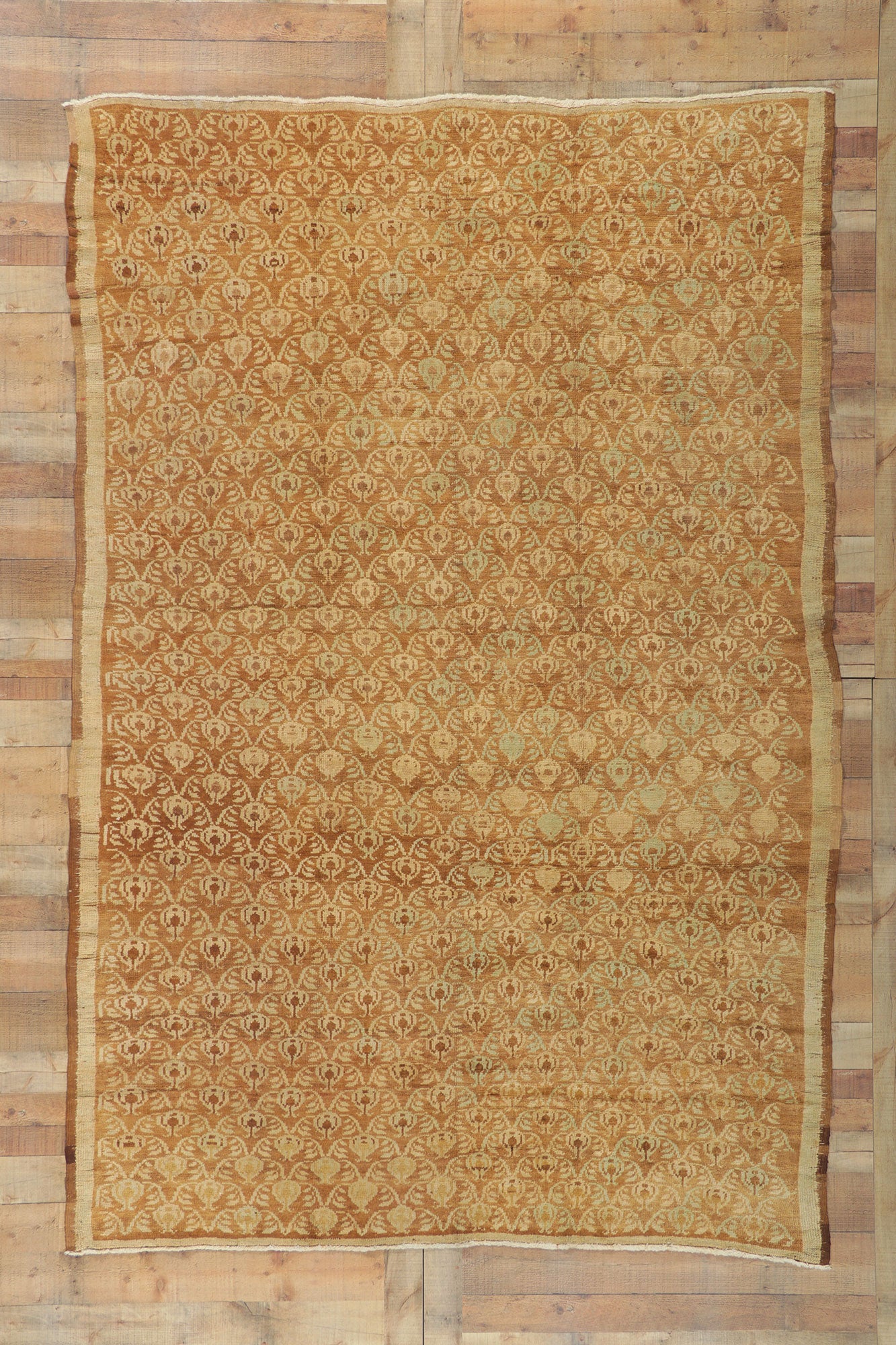 7 x 10 Vintage Turkish Oushak Rug 50479
