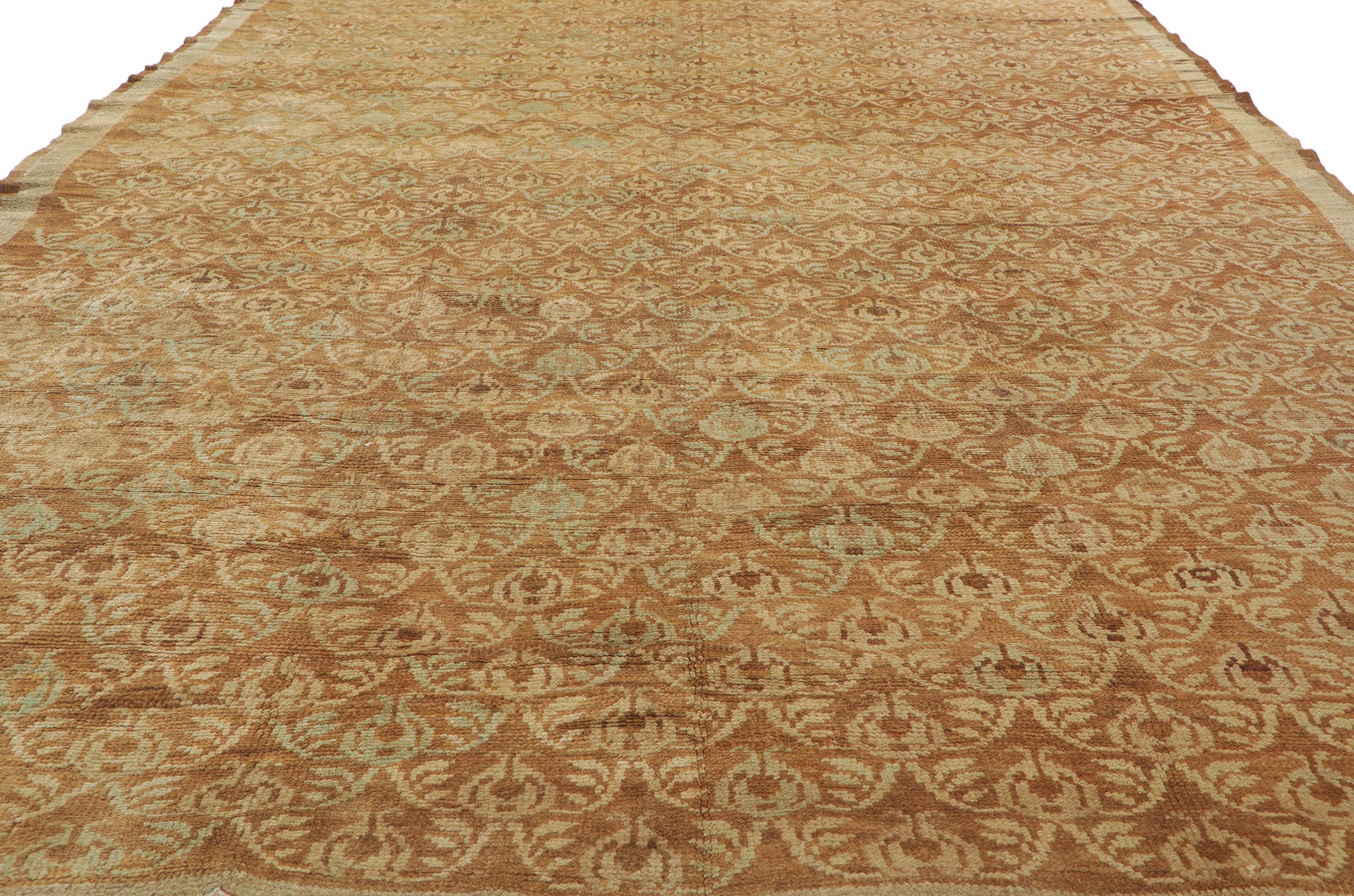7 x 10 Vintage Turkish Oushak Rug 50479