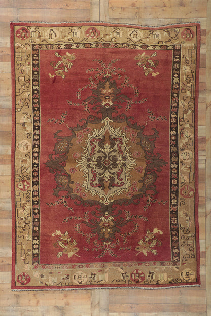 7 x 10 Vintage Turkish Oushak Rug 50500