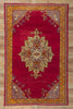 7 x 10 Vintage Turkish Oushak Rug 73774
