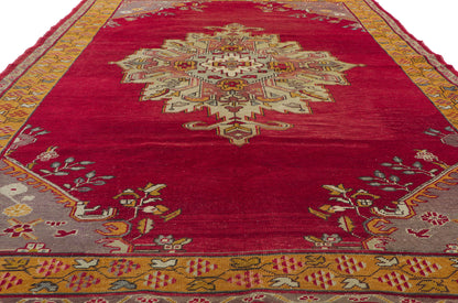 7 x 10 Vintage Turkish Oushak Rug 73774