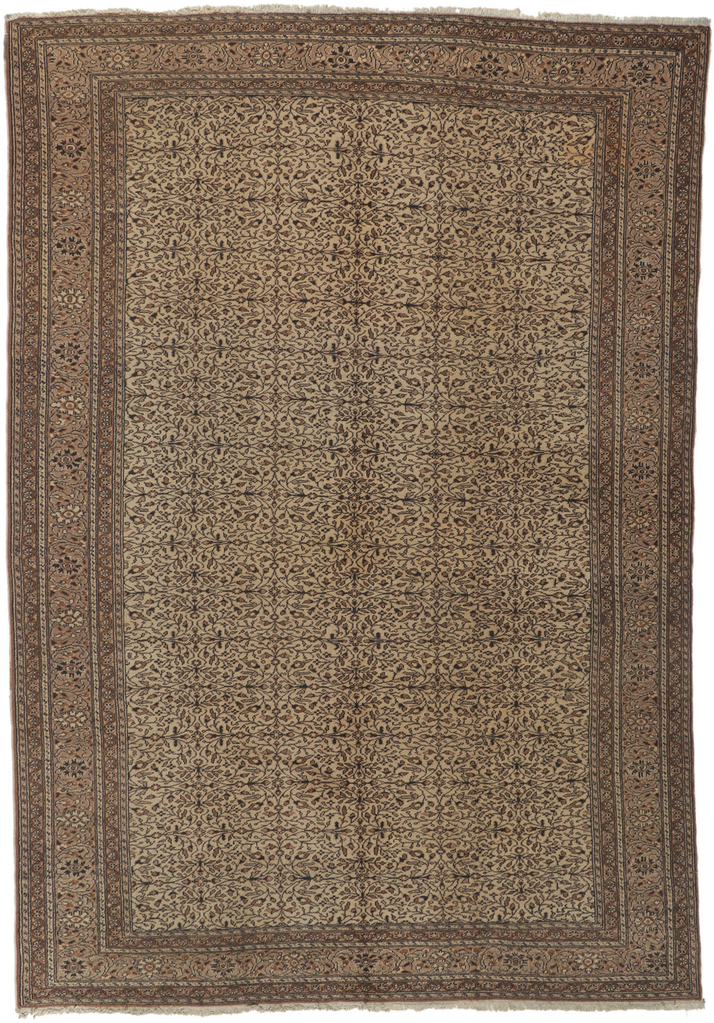 7 x 10 Vintage Turkish Sivas Rug 72682