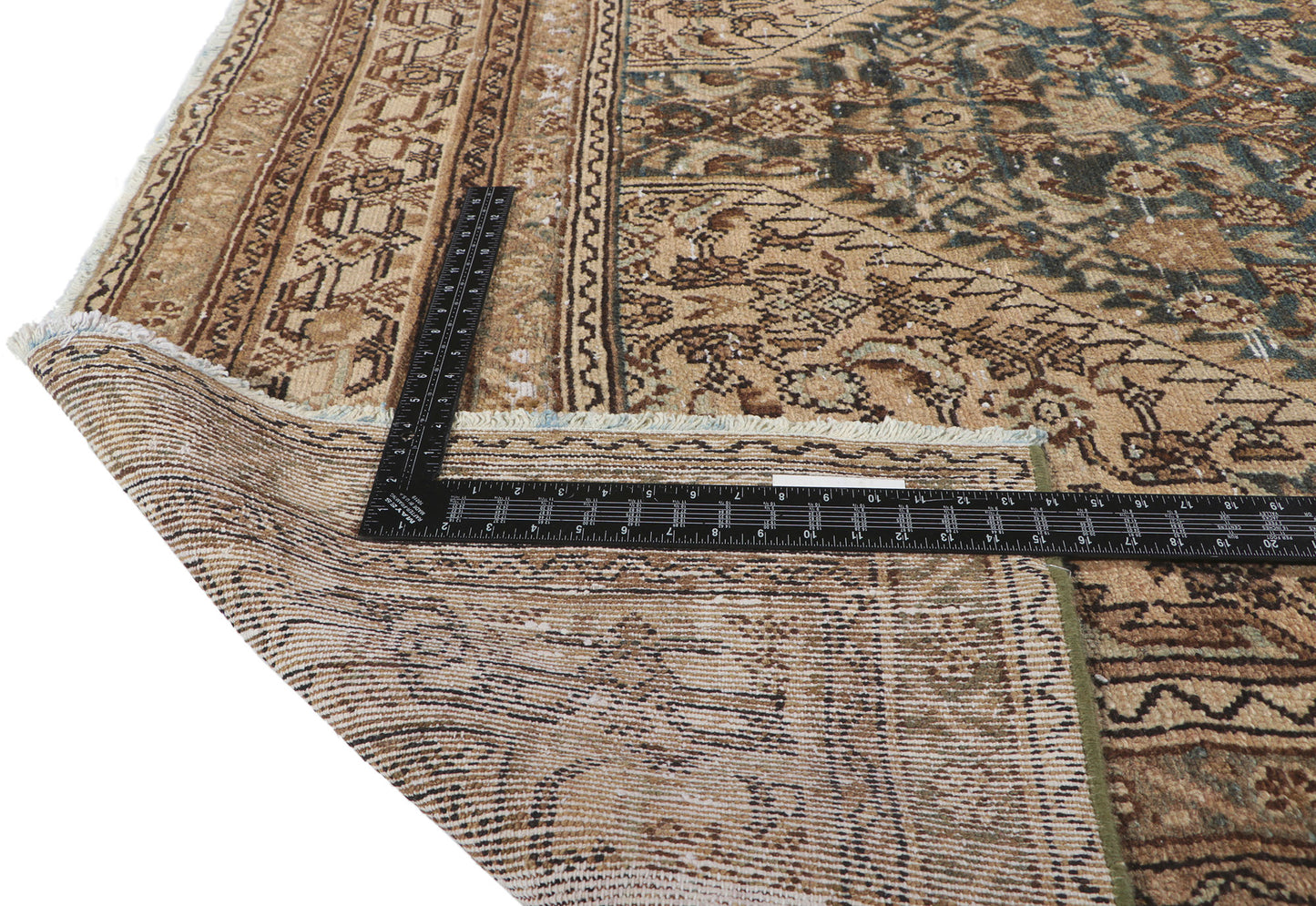7 x 11 Distressed Antique Persian Hamadan Rug 60965