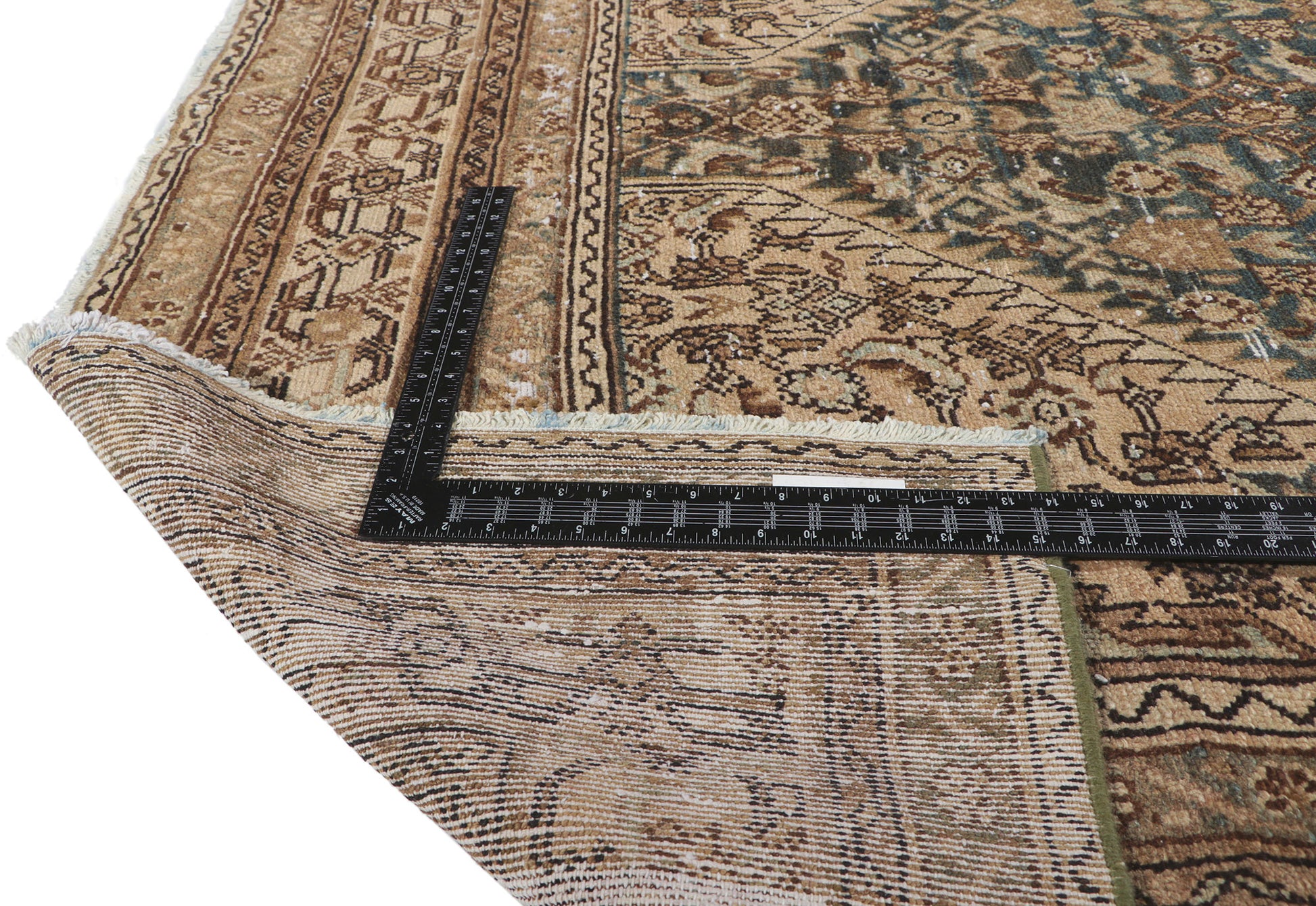 7 x 11 Distressed Antique Persian Hamadan Rug 60965