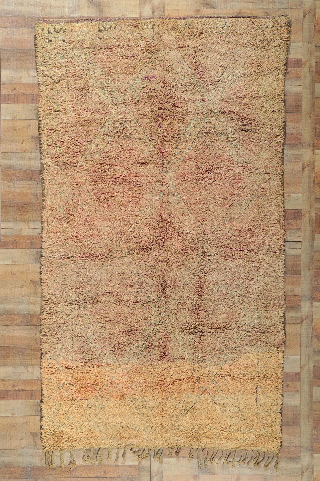 7 x 11 Vintage Beni M'Guild Moroccan Rug 21245