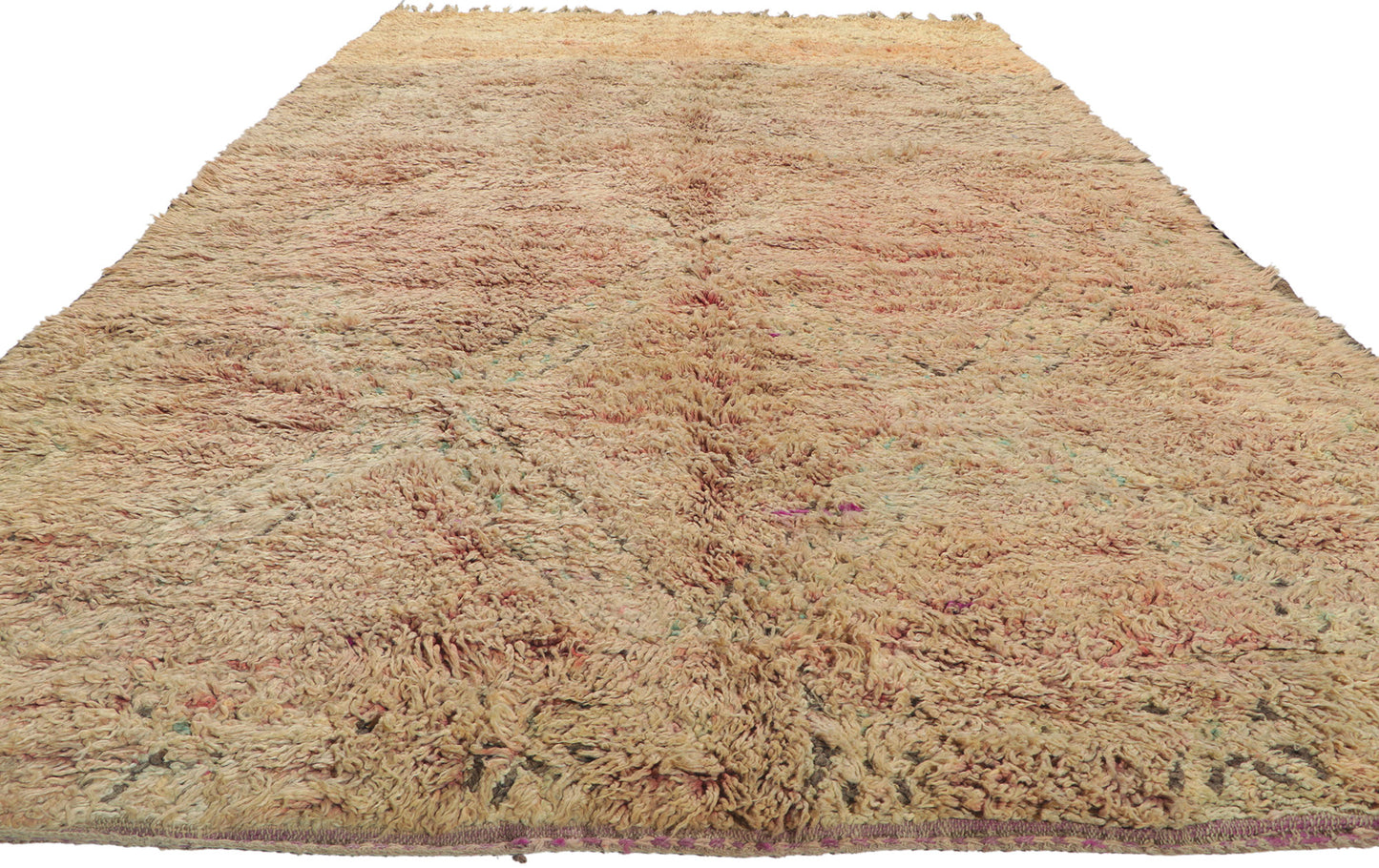 7 x 11 Vintage Beni M'Guild Moroccan Rug 21245