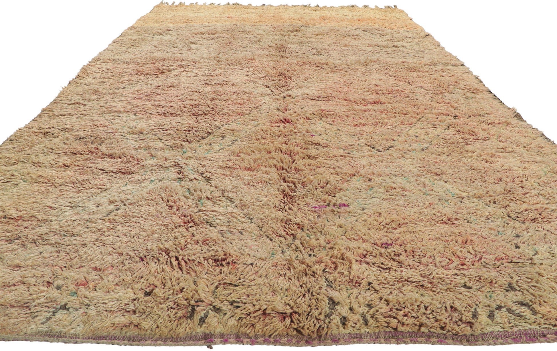 7 x 11 Vintage Beni M'Guild Moroccan Rug 21245
