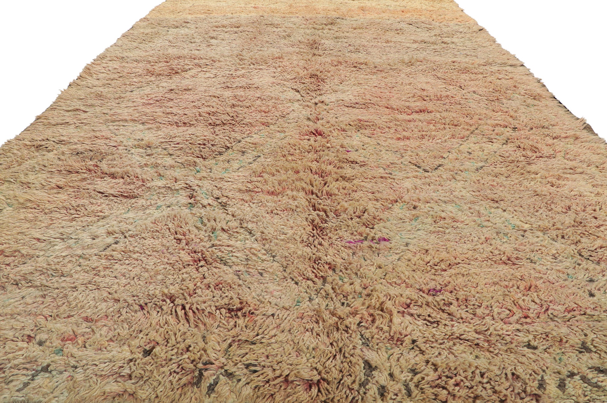 7 x 11 Vintage Beni M'Guild Moroccan Rug 21245