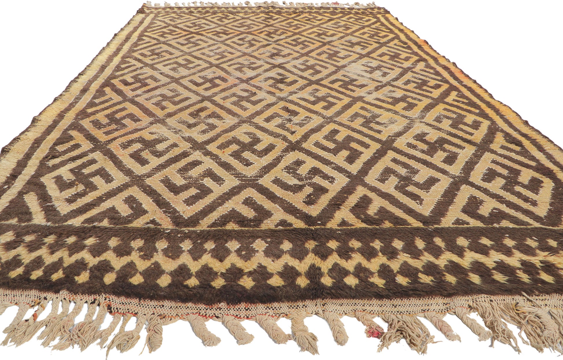 7 x 11 Vintage Taznakht Moroccan Rug 21669