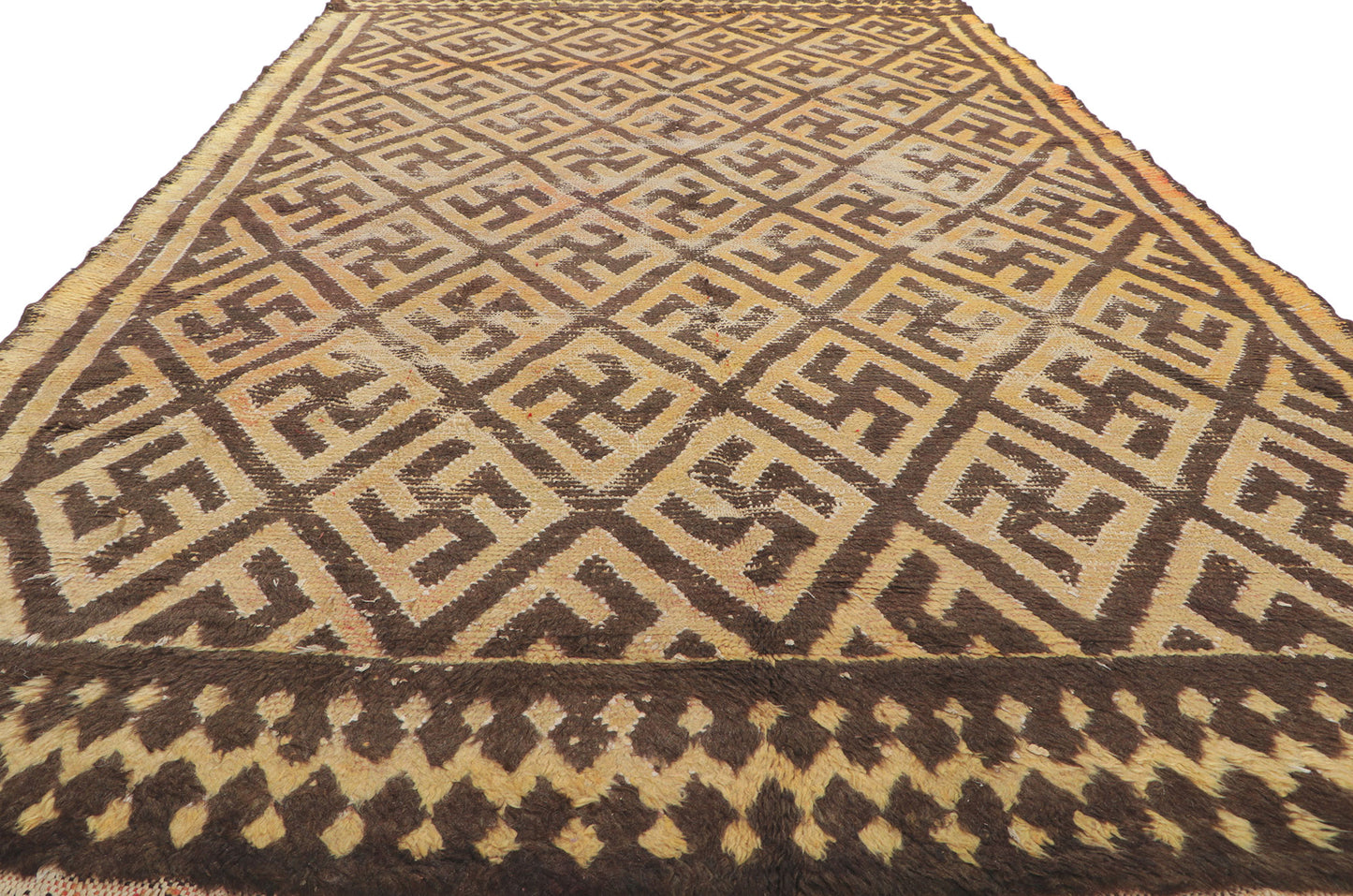 7 x 11 Vintage Taznakht Moroccan Rug 21669