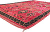 7 x 11 Vintage Red Moroccan Rug 78364