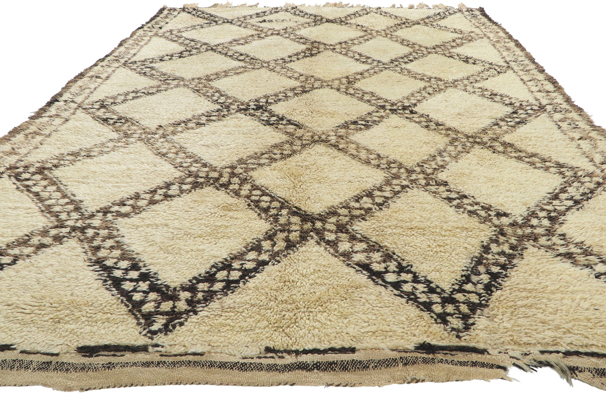 7 x 11 Vintage Moroccan Beni Ourain Rug 78374