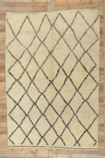 7 x 11 Vintage Moroccan Beni Ourain Rug 78377
