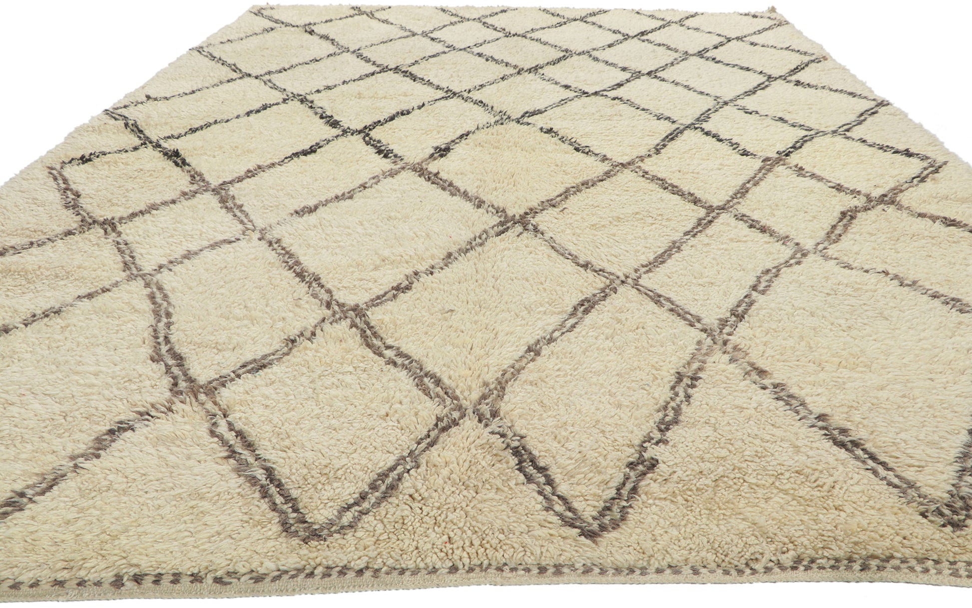7 x 11 Vintage Moroccan Beni Ourain Rug 78377