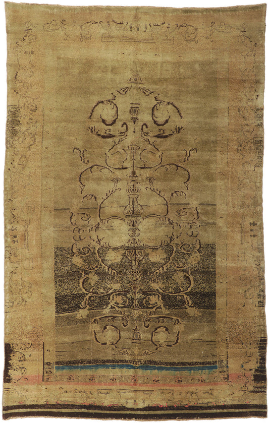 7 x 11 Vintage Turkish Oushak Rug 51454