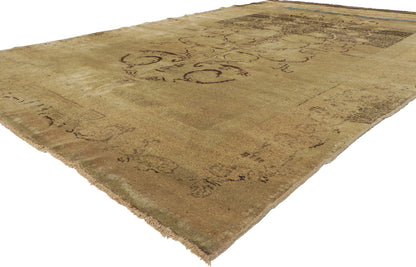 7 x 11 Vintage Turkish Oushak Rug 51454
