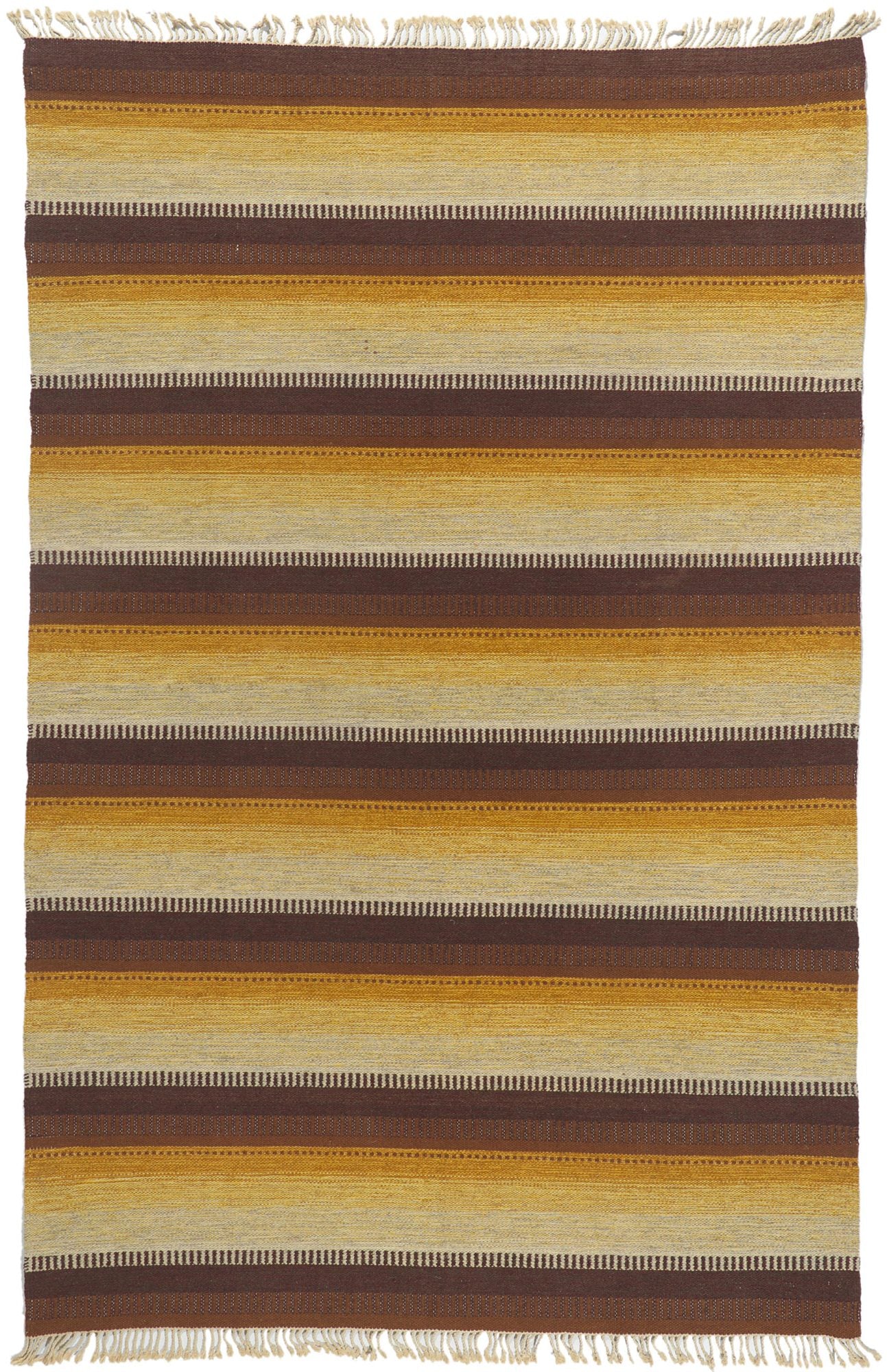 7 x 11 Eva-Lisa Nordin Vintage Swedish Rollakan Rug 78487
