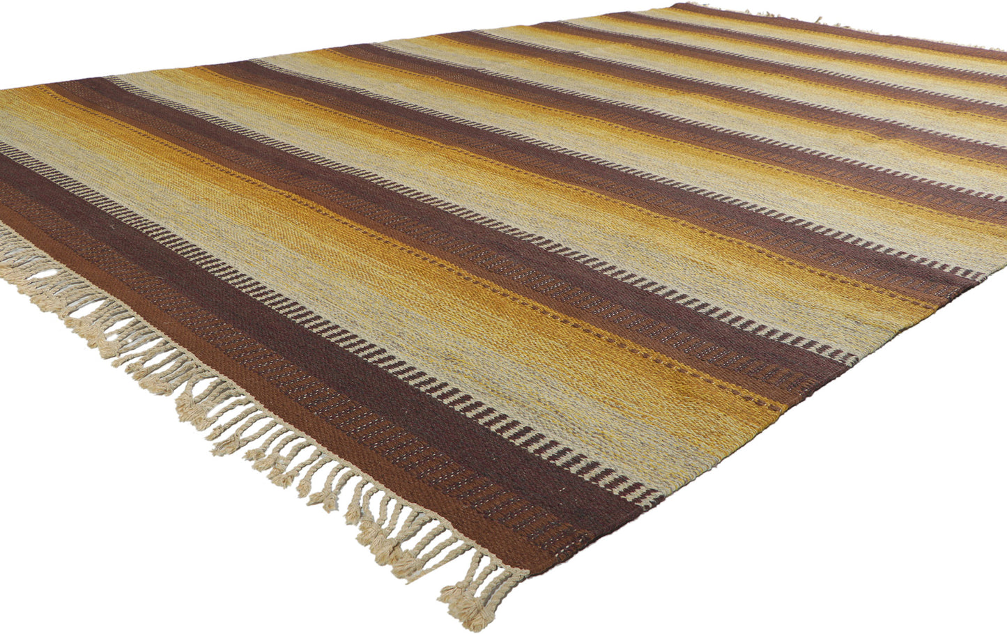 7 x 11 Eva-Lisa Nordin Vintage Swedish Rollakan Rug 78487