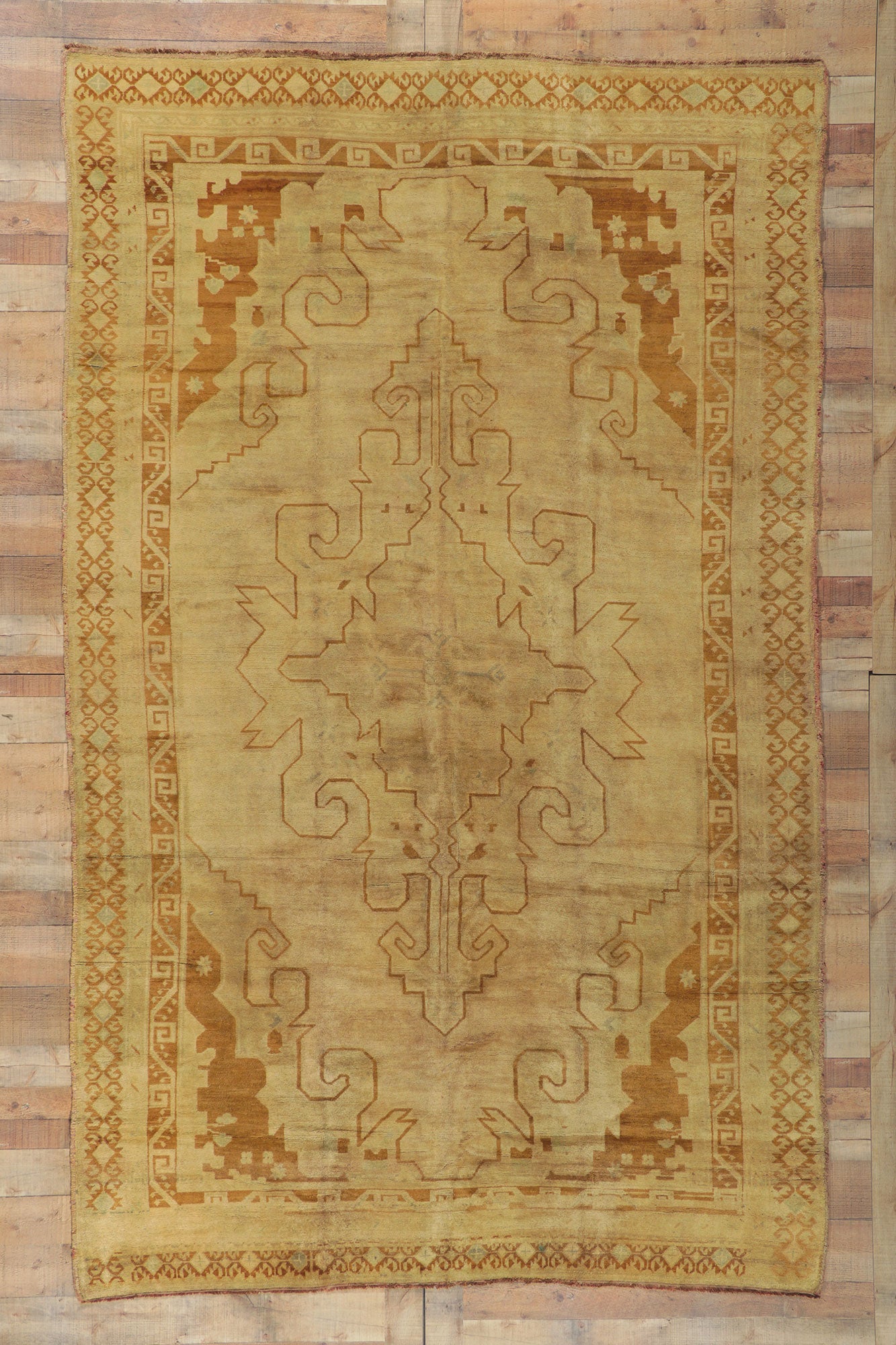 7 x 11 Vintage Turkish Kars Rug 50440