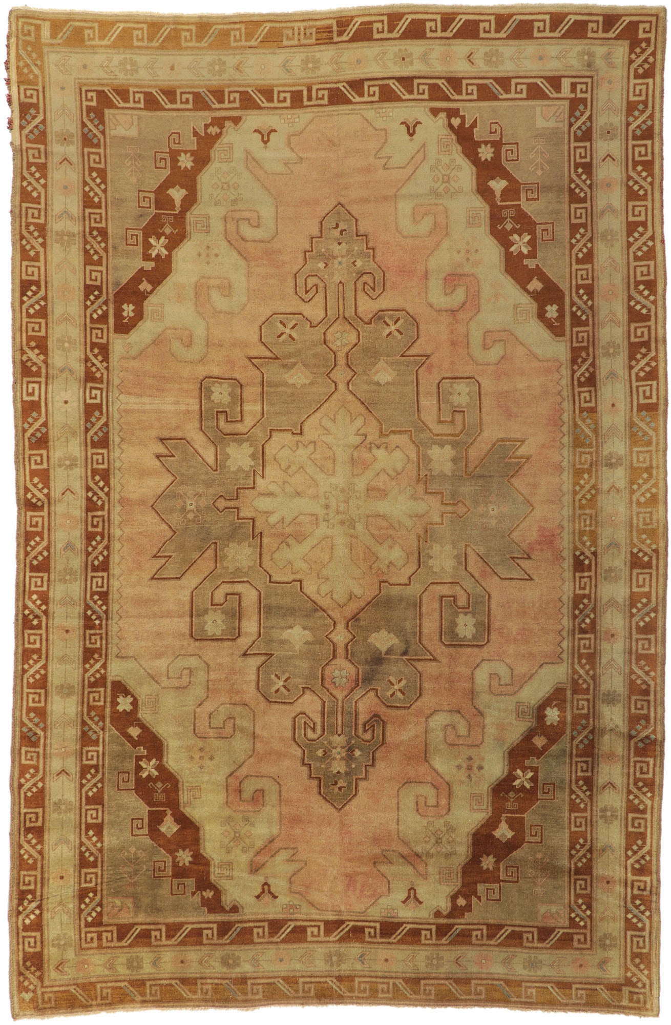 7 x 11 Vintage Turkish Kars Rug 73763