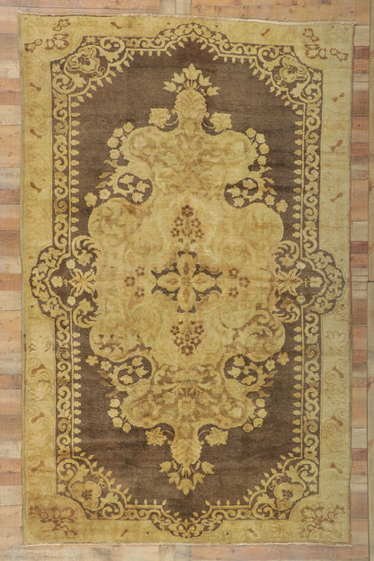 7 x 11 Vintage Turkish Oushak Rug 50042