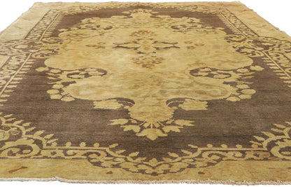 7 x 11 Vintage Turkish Oushak Rug 50042