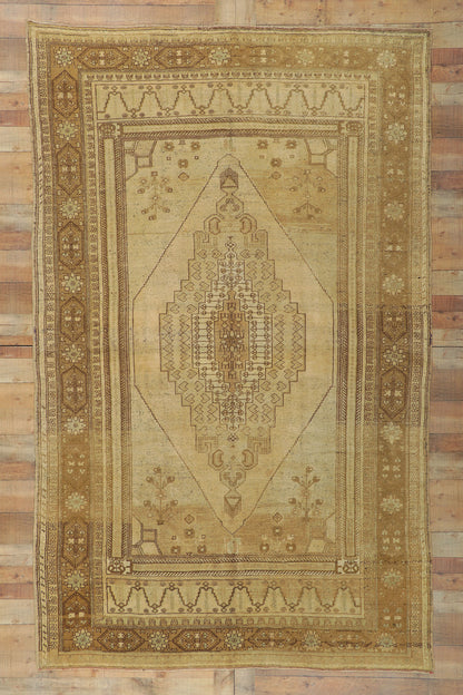 7 x 11 Vintage Turkish Oushak Rug 50503