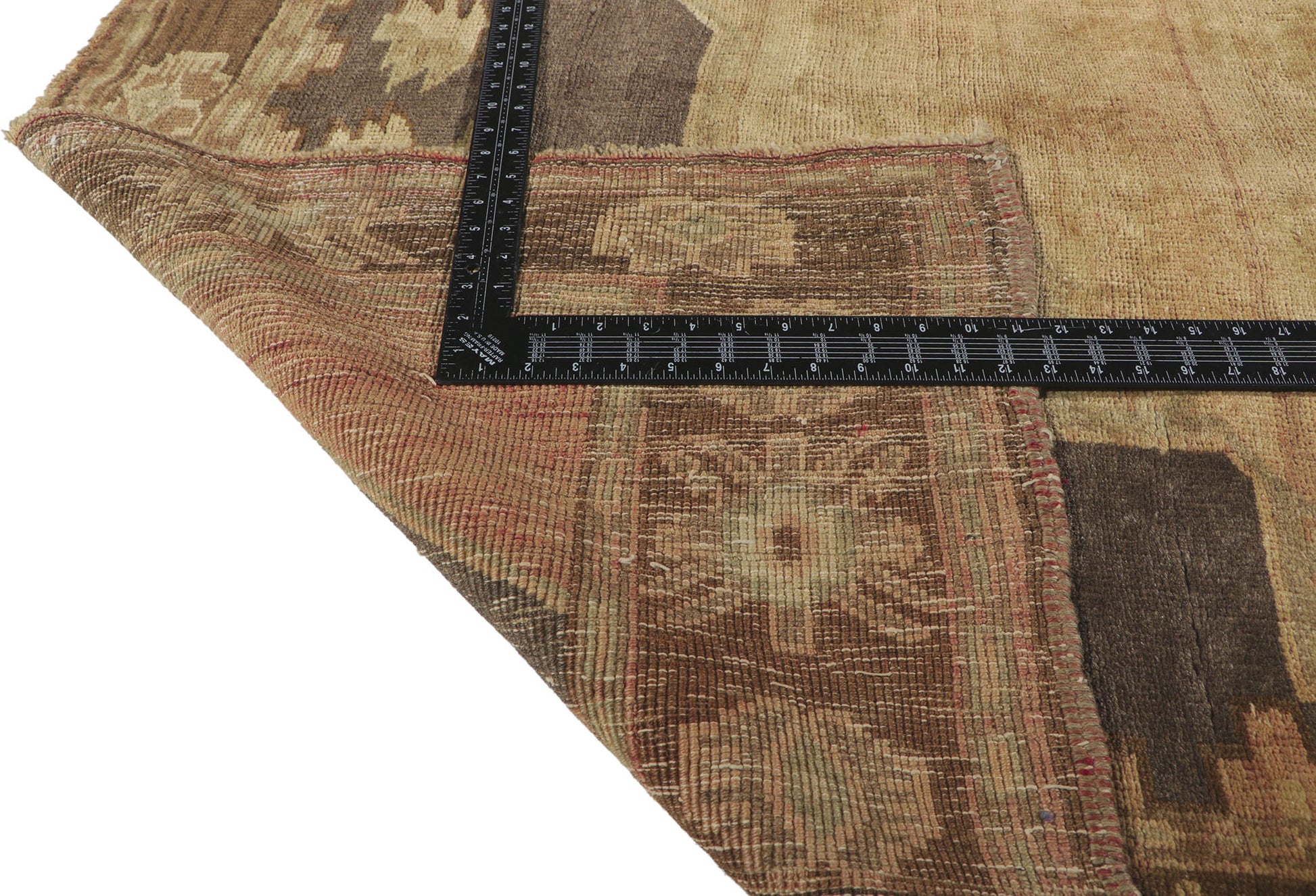 7 x 11 Vintage Turkish Oushak Rug 50506