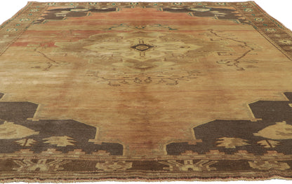 7 x 11 Vintage Turkish Oushak Rug 50506