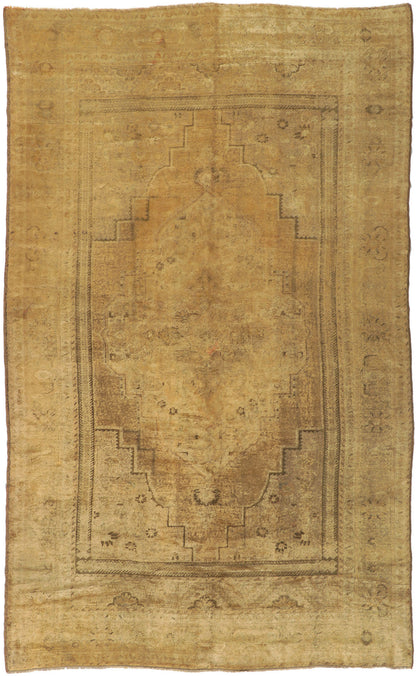 7 x 11 Vintage Turkish Oushak Rug 74093