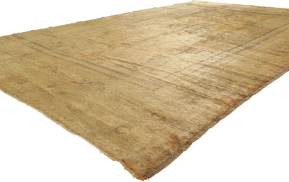 7 x 11 Vintage Turkish Oushak Rug 74093