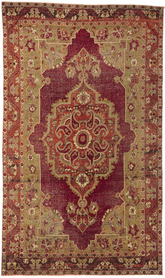 7 x 11 Vintage Turkish Sivas Rug 52037