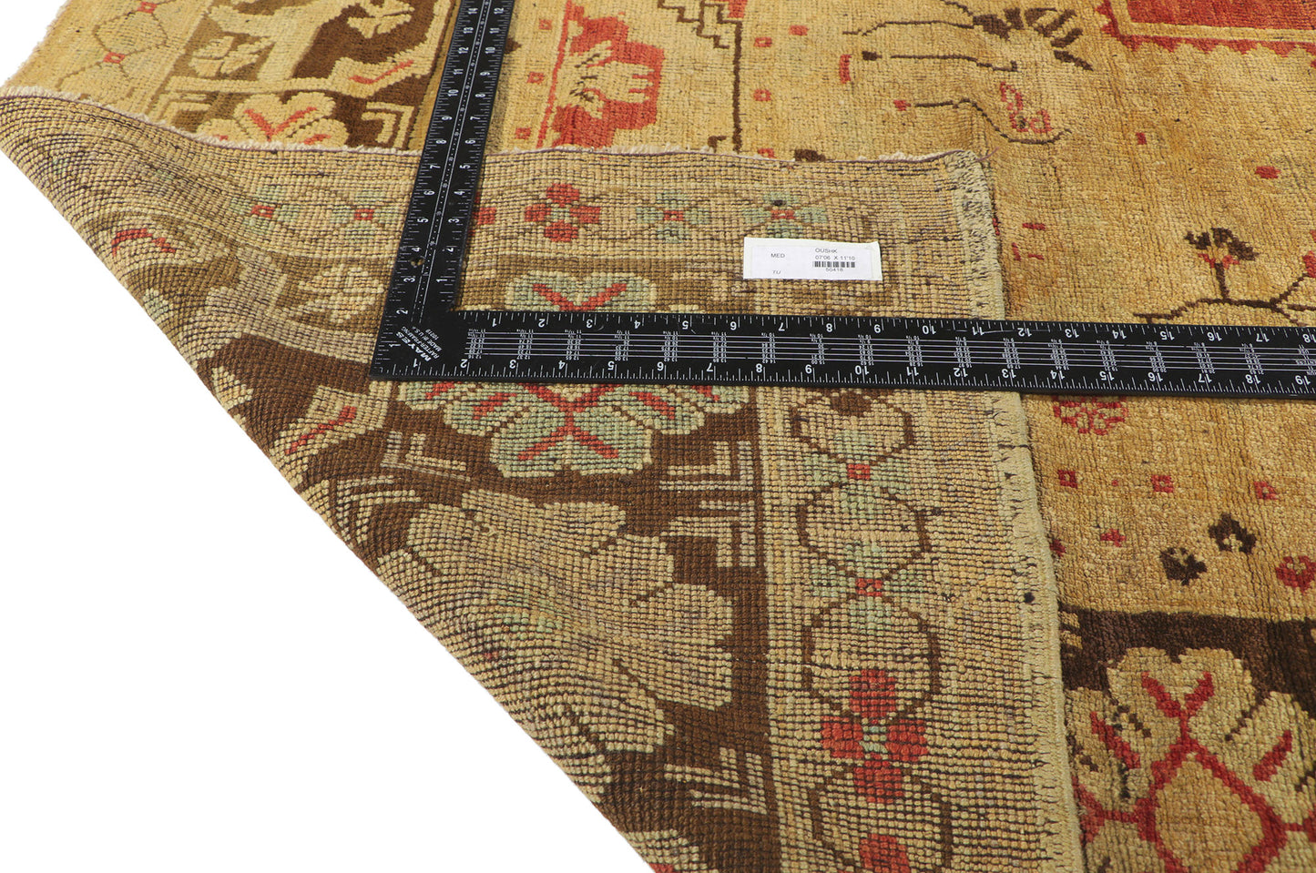 7 x 12 Vintage Turkish Oushak Rug 50418