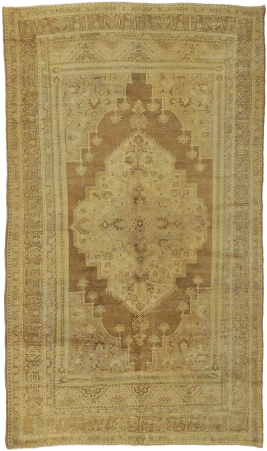 7 x 12 Vintage Turkish Oushak Rug 73942