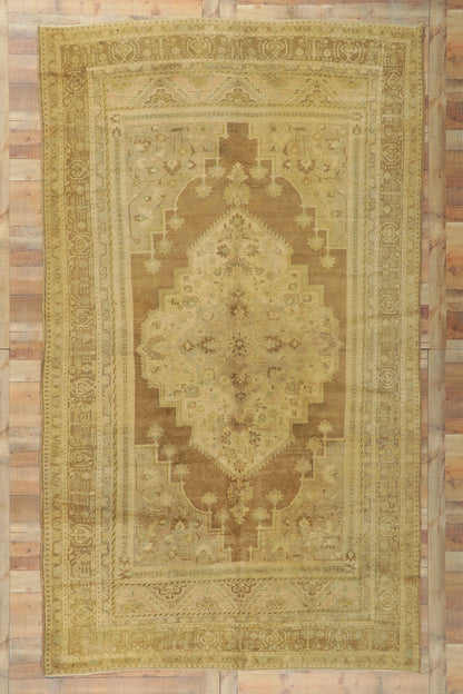 7 x 12 Vintage Turkish Oushak Rug 73942