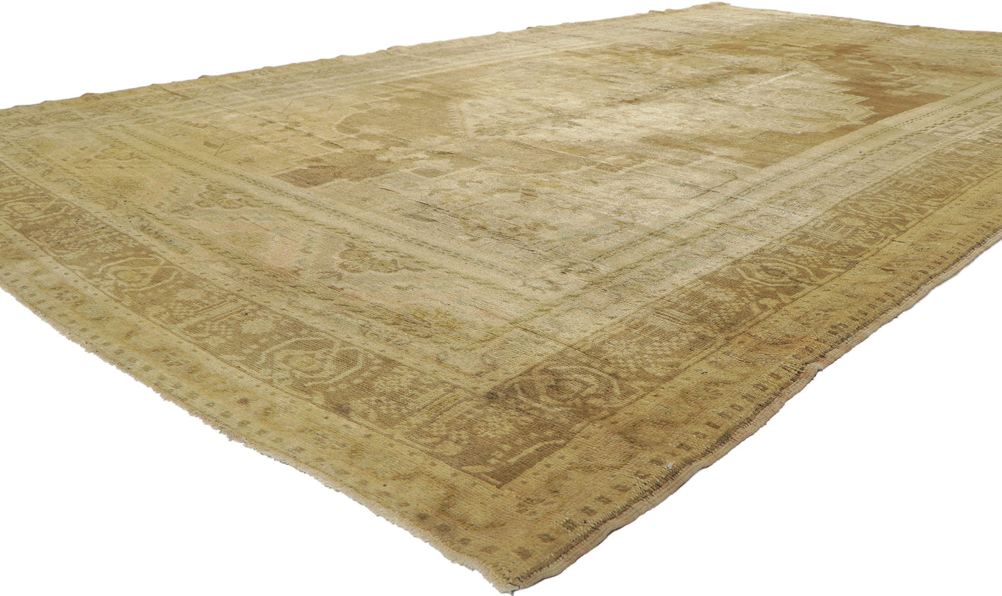 7 x 12 Vintage Turkish Oushak Rug 73942