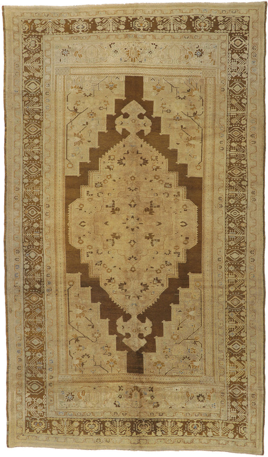 7 x 12 Vintage Turkish Oushak Rug 73946