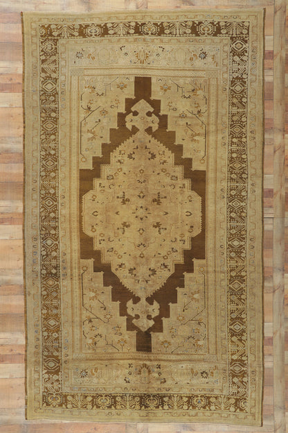 7 x 12 Vintage Turkish Oushak Rug 73946