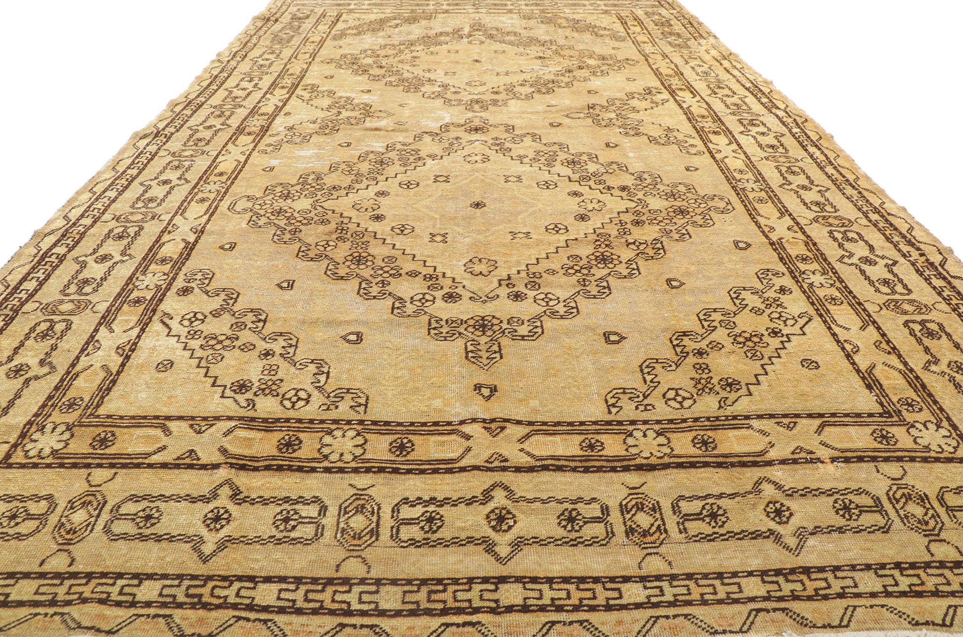 7 x 13 Antique Turkestan Khotan Rug 73807