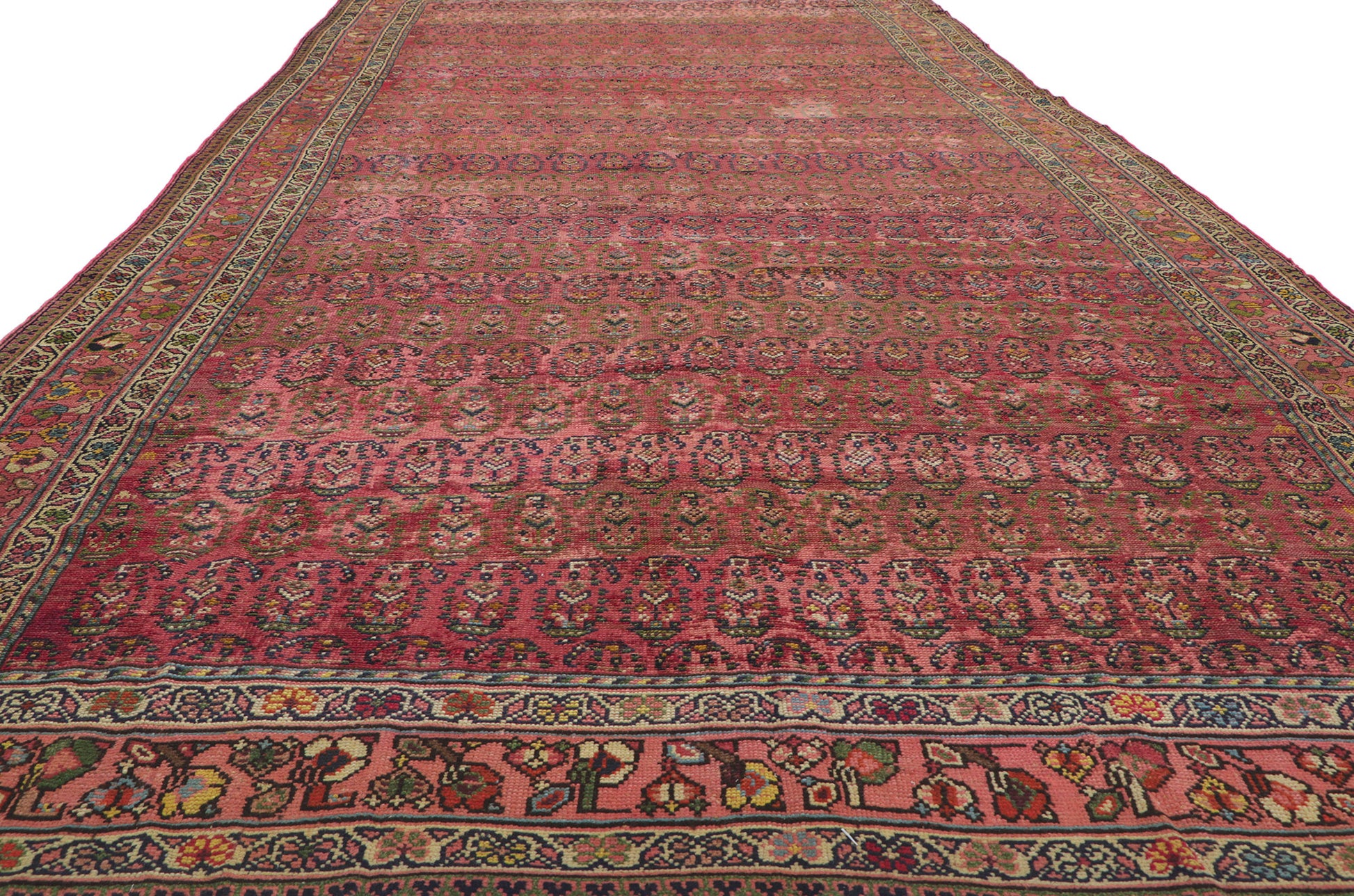 7 x 15 Antique Persian Kurdish Rug 61049